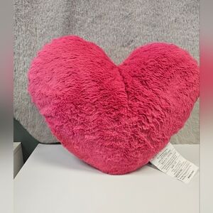 Plush-Shaped Hearts Throw Pillow